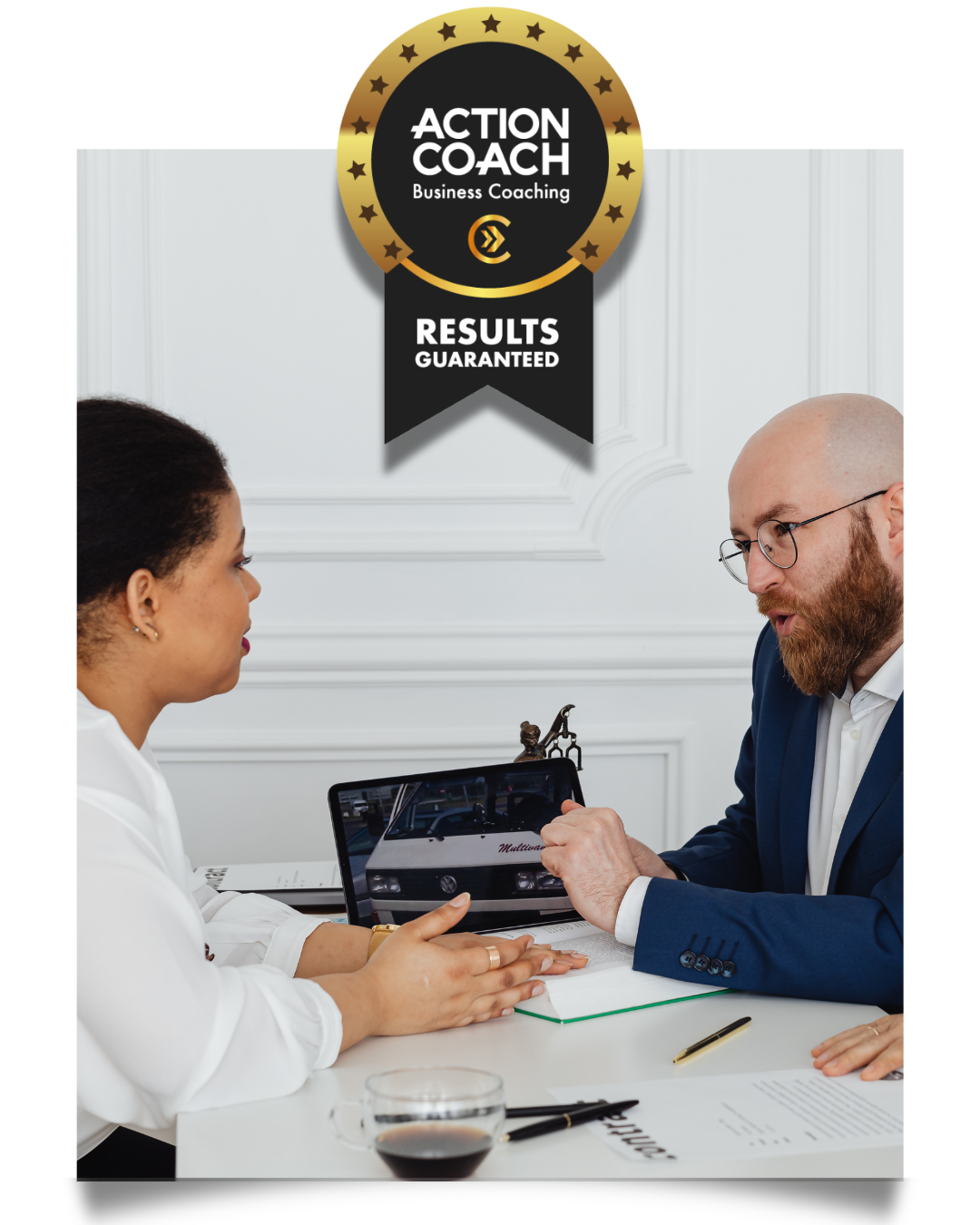 actioncoach business results consultation stock image